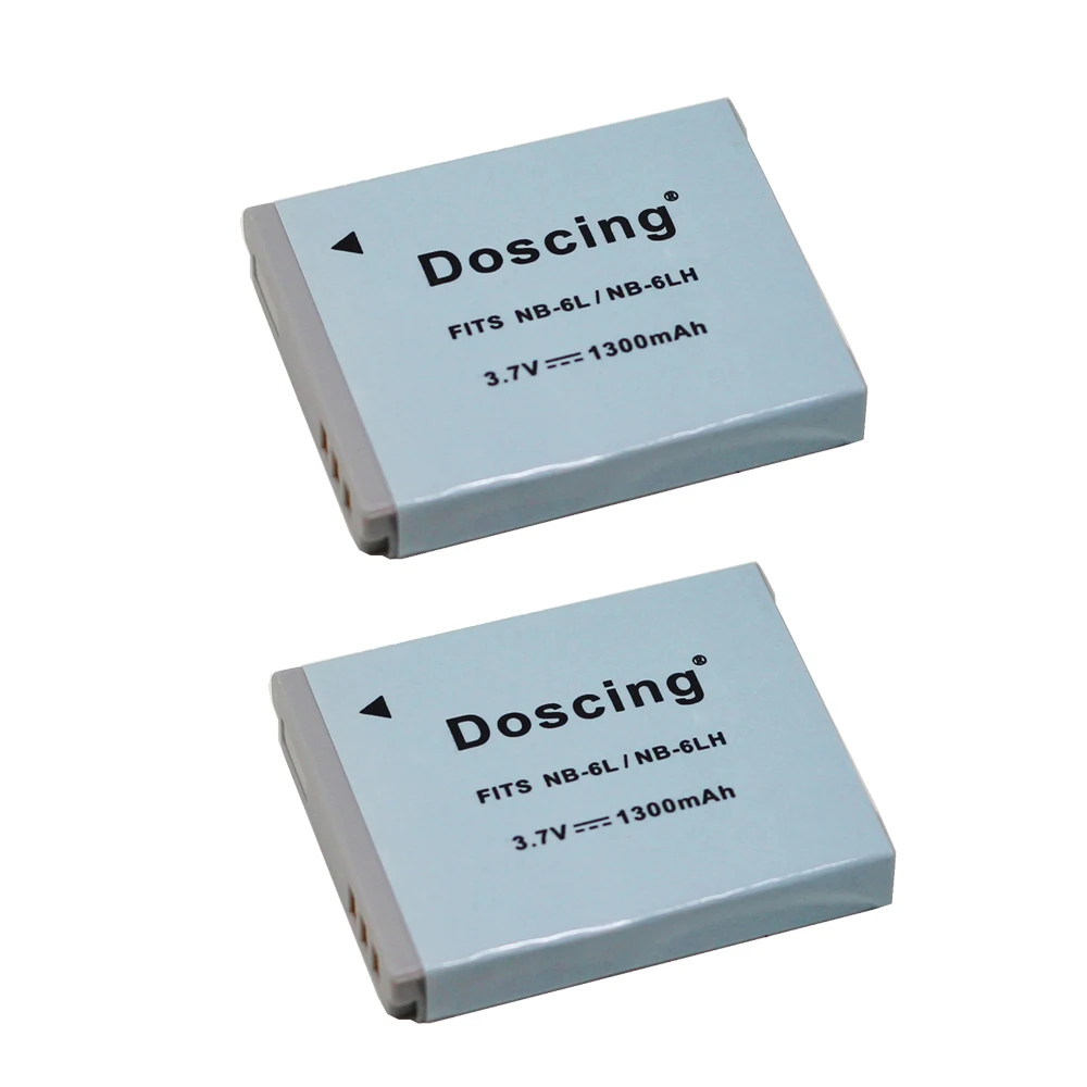 

2Pcs NB-6LH NB-6L NB 6LH Battery for Canon Power-shot Camera HS SX520 SX530 SX540 SX600 SX610 SX700 SX710 IXUS 95 200 210 105