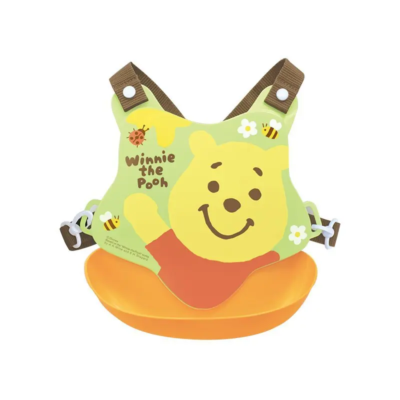

Yellow Pooh Baby Eat Silicone Bib Baby Three-dimensional Waterproof Food Bib