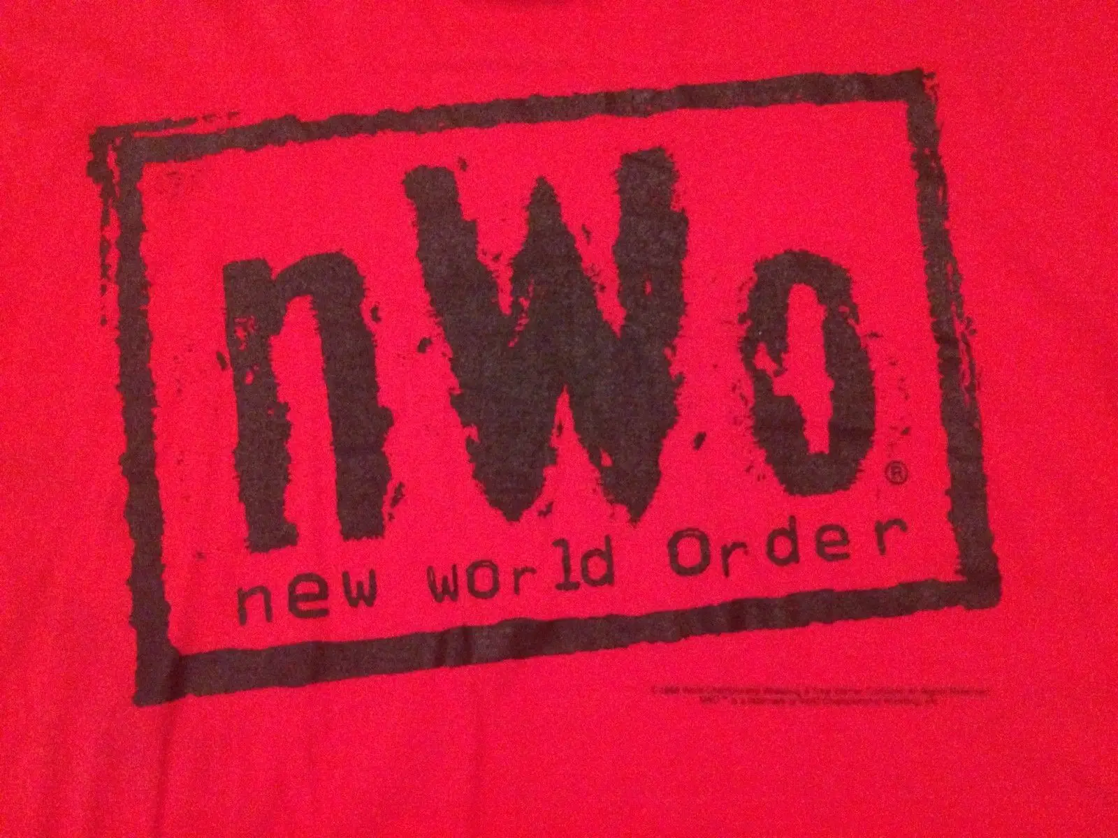 1998 العالم nwo t قميص رجل xl أحمر أسود جديد عالمي أجل مصارعة 90's 1998 العالم nwo t قميص رجل xl أحمر أسود جديد عالمي أجل مصارعة 90's