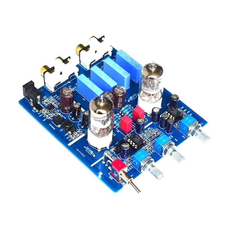 kaolanhon DC12V2A 6J1 tube preamp with tonal preamplifier with high and low sound adjustment HIFI audio amplifier preamplifier