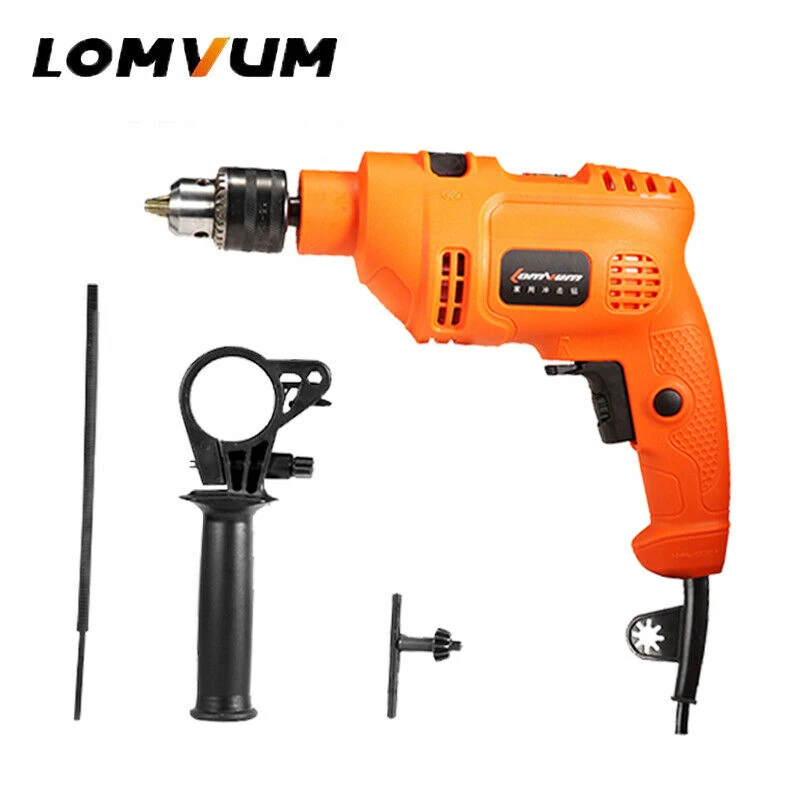 

LOMVUM 600W Electric Impact Drill Hammer Home Multi-function Power Rotary Tools DIY Electric Hammer Drill Screwdriver 13T