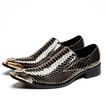 

2019.1 Haopuvsen handmade men loafers men fashion leathers black business dress shoes men's flats size