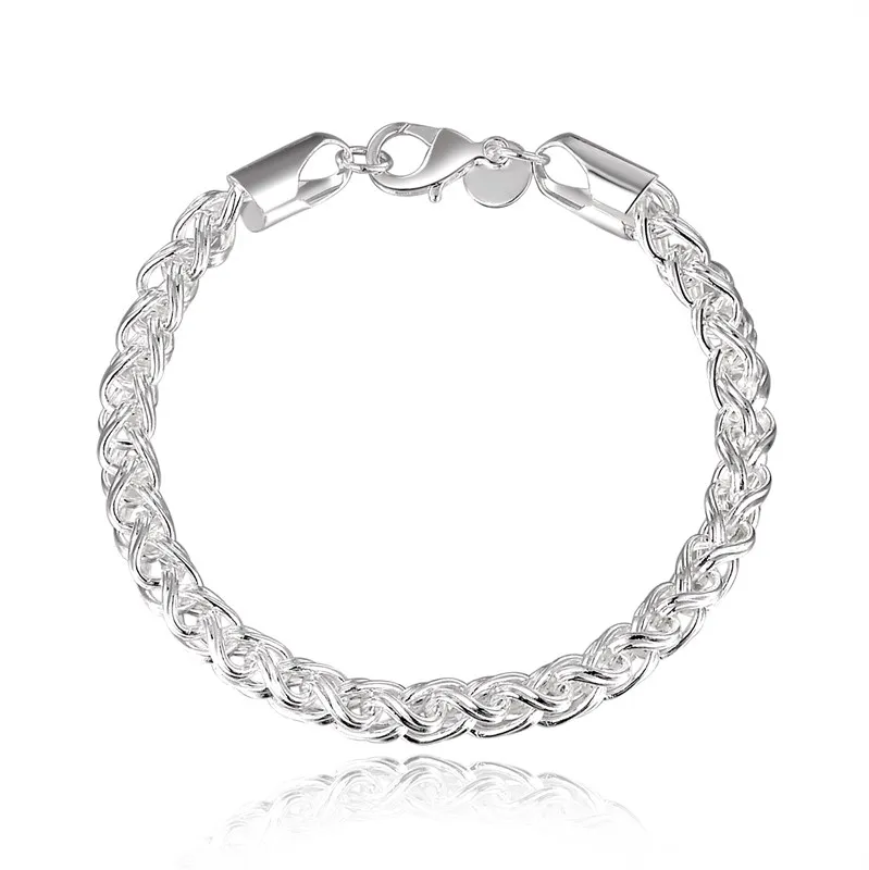 

Promotion Sale 925 Sterling Silver 5MM Chain Bracelet & Bangle for women men's bracelet jewelry accessories