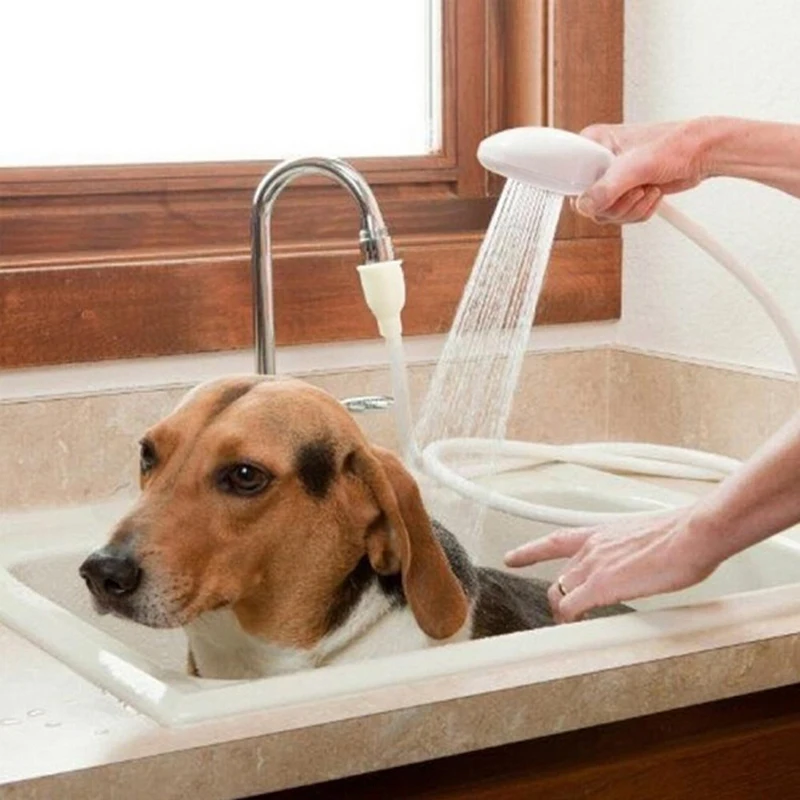 JORMEL кошка собака Ванна Душ Лидер продаж Pet Multi-function белый кран Спрей головы для мытья волос душ - изображение