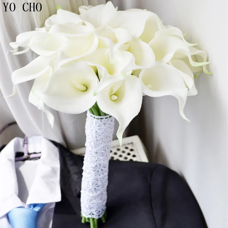 30pcs Bouquet Fashion High Quality Pu Bride Holding Flower Bridal