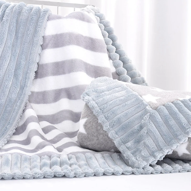 Детское одеяло s для новорожденных, Фланелевое Пеленальное Одеяло, супер мягкое детское постельное белье, одеяло для кровати, дивана, корзины, коляски, одеяло s