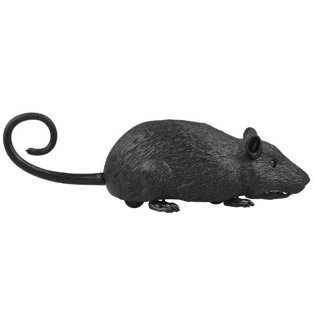 UARTER 49ft Remote Distance Cat Toys Remote Control Simulation Plush Mouse RC Electronic Rat Mouse Mice Toy For Pet Cat
