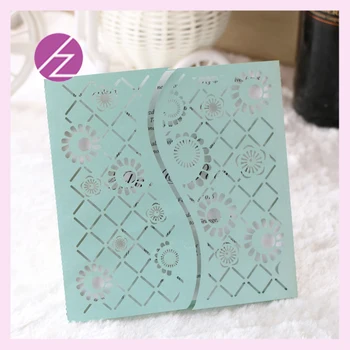

Tiffany Blue Creative Design Laser Cut Decoration Wedding Invitation Card many style and type for your choose or customize made