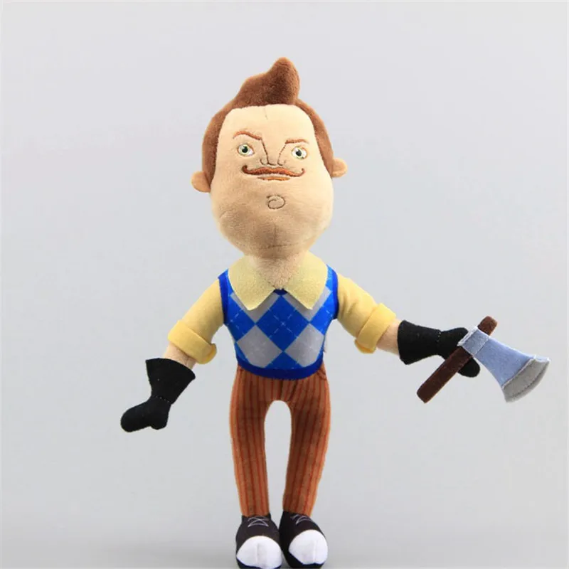 2019 New Hello Neighbor Plush Toys Dolls Game The Neighbor Apron & Cleaver Soft Stuffed Doll Kids Friends Gift 25-40cm (6)