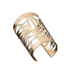 Fashion Golden Hollow Patterned Bangle Opening Cuff Barcelet Jewelry Gift A8J9 Open Bangle For Women Girl 5
