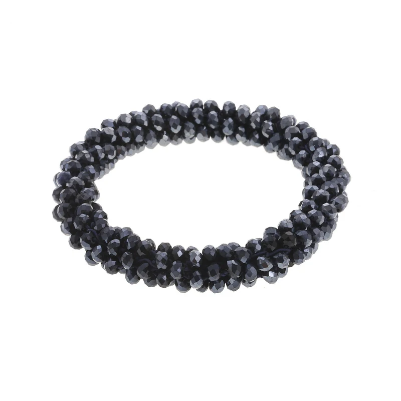 Bohemian Crystal Beaded Stretch Bracelet for Women - Vintage Boho Party Jewelry