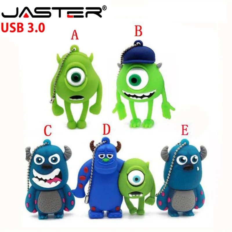 

JASTER The new cute Monsters University USB flash drive USB 3.0 Pen Drive minions Memory stick 4GB 8GB 16GB 32GB 64GB gift