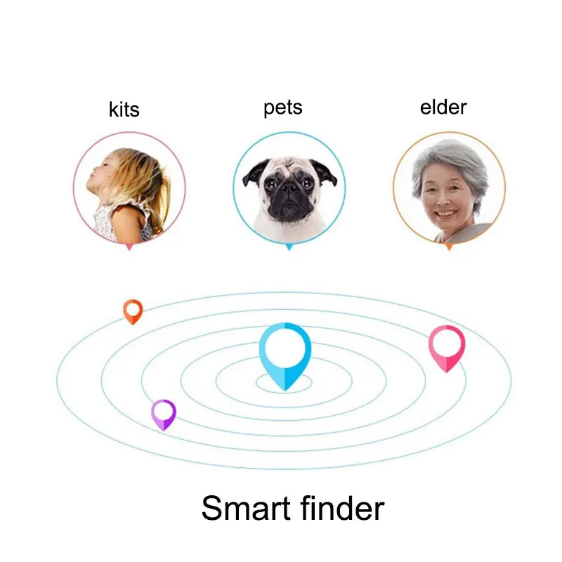 Smart Finder Wireless Bluetooth Tracker Keychain Finder GPS Locator Anti Lost Alarm Child Pet Wallet Tracker Smart Tag (10)