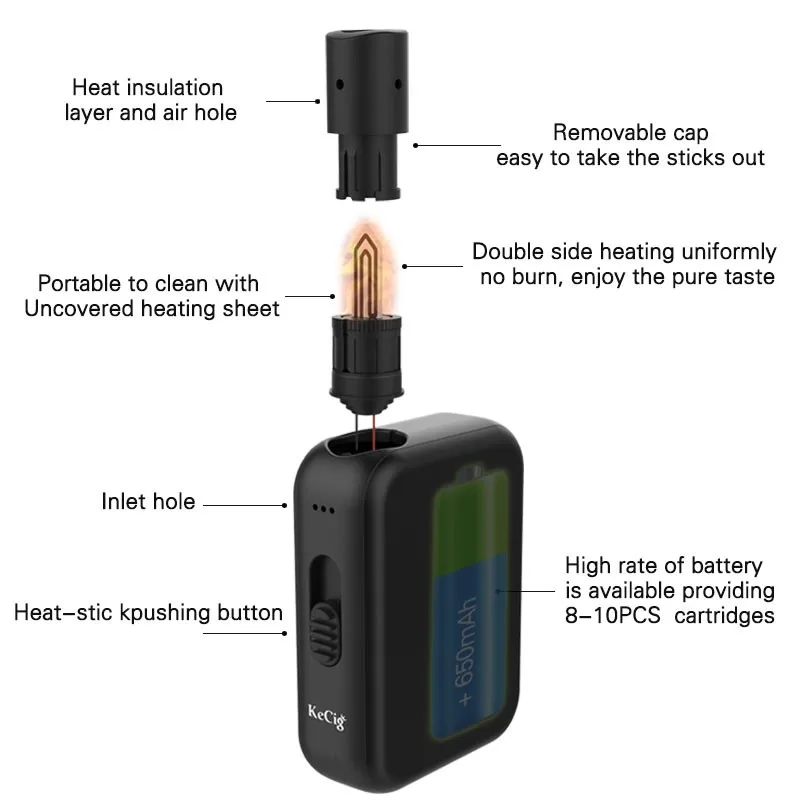 Original Kamry KeCig 4.0 Heating Box KeCig4.0 Heat No Burn