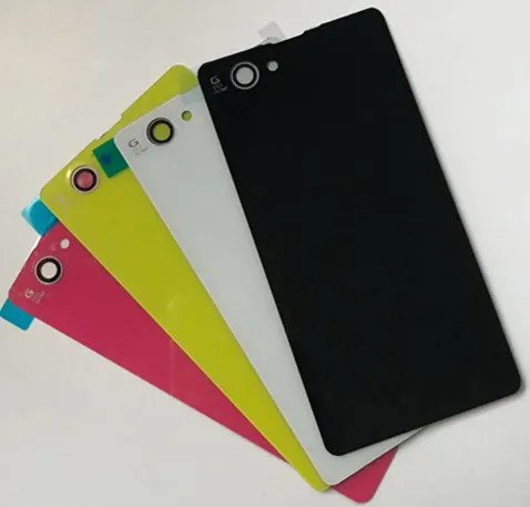 

Rear Battery Cover Back Door for Sony Xperia Z1 Compact z1 Mini D5503 D5502 M51w Housing Glass Case With Adhesive Sticker