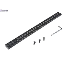 Охотничий пистолет Пикатинни 20 мм ткач крепление Базовый комплект с 25 слотами 255 мм длина Охотничья винтовка оружейные крепления для прицела аксессуары caza