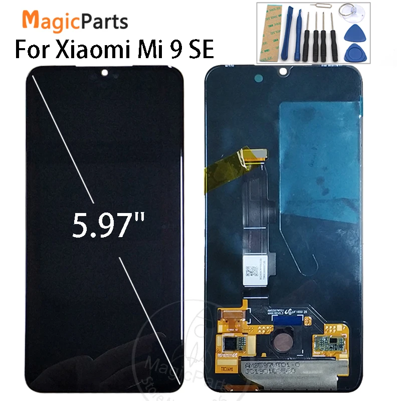

5.97 INCH AMOLED For Xiaomi Mi 9 SE LCD Display Touch Screen Digitizer Assembly For MI 9SE Display Replacement FREE SHIPPING