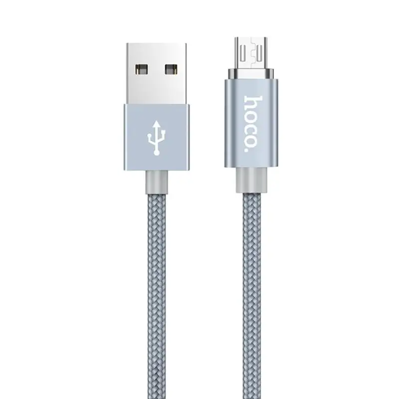 HOCO U40A 1 м плетеный нейлоновый Магнитный USB кабель для быстрой зарядки и синхронизации данных для телефонов Android кабель передачи данных для быстрой зарядки