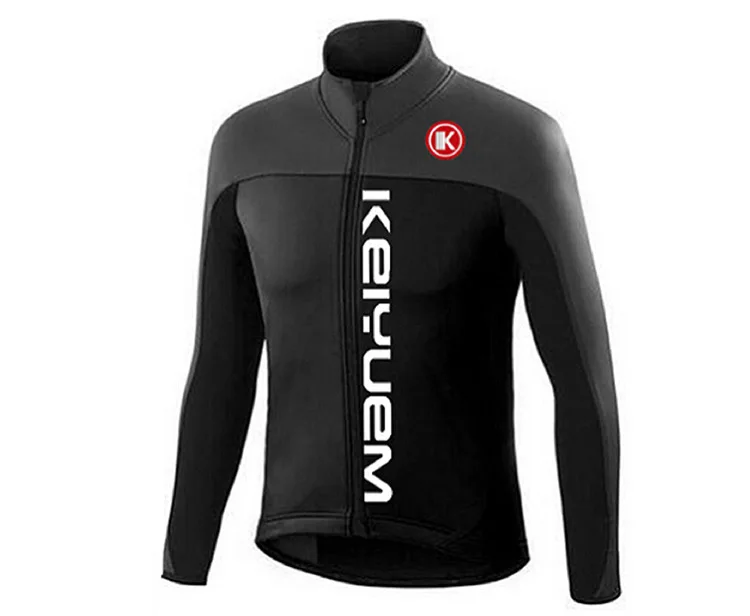 Новая черная зимняя одежда для велоспорта Мужская термальная флисовая велосипедная куртка, велосипед Джерси Женская велосипедная одежда Ciclismo Roupa Mujer