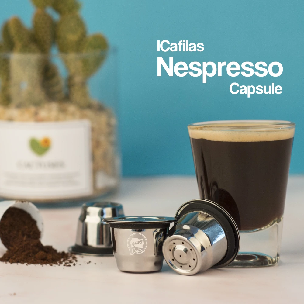 Многоразового использования Nespresso кофе капсулы Эспрессо и Crema версии фильтр для эссенца мини машина