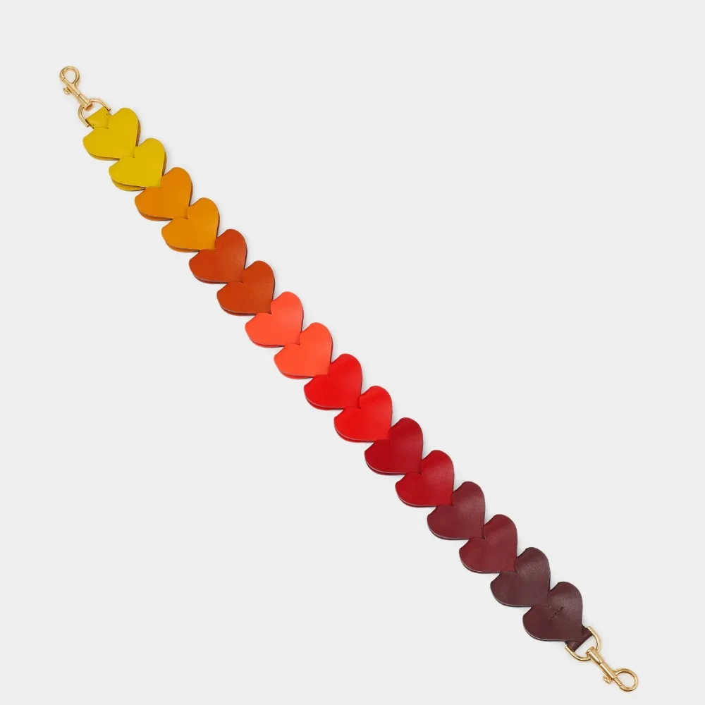 2018 new arrival colorful heart strap women bags shoulder strap