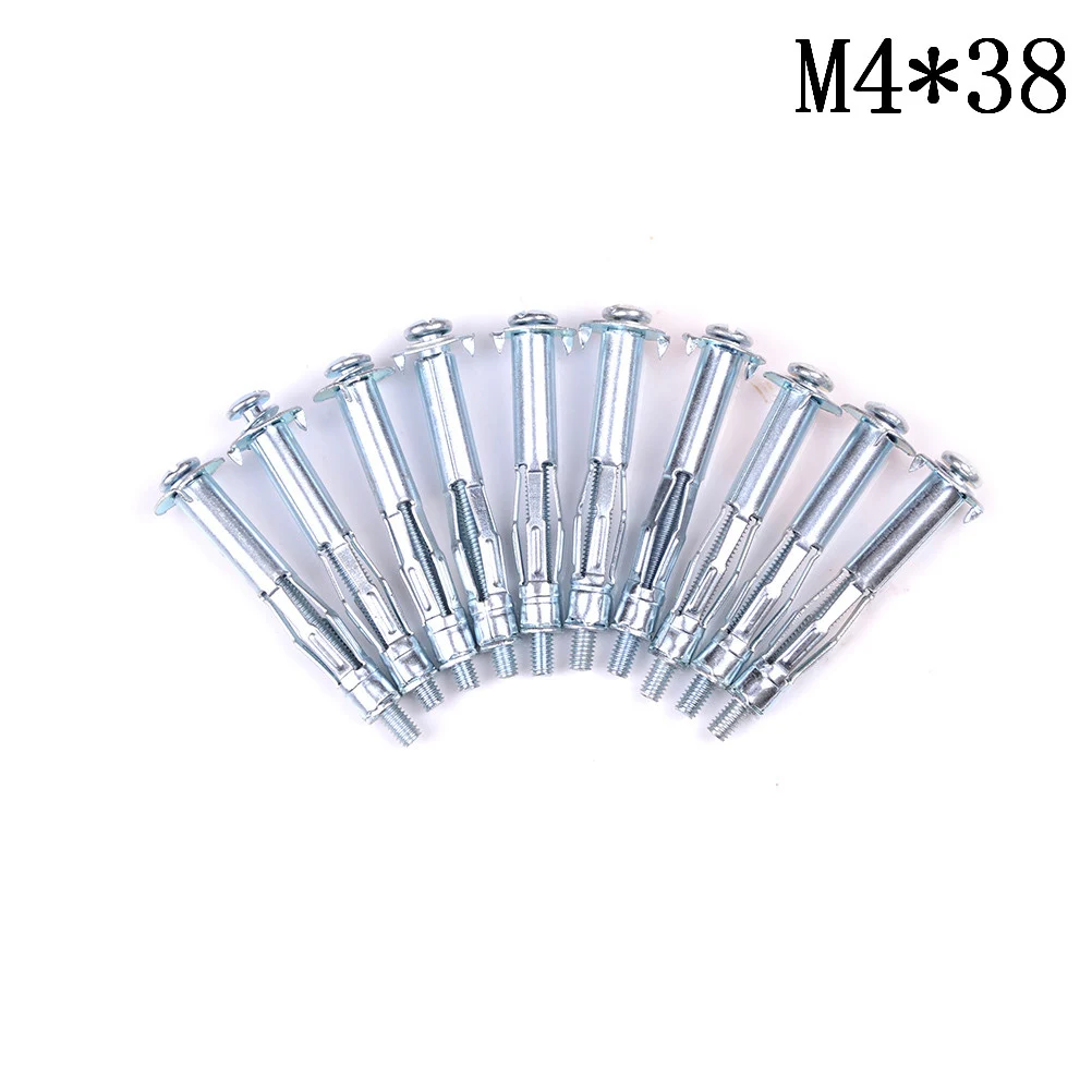 10Pcs Fasteners Hooks Metal M4x 38/46 Plasterboard Drywall Cavity Wall