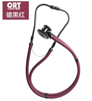Новое поступление CRT868 двойного назначения стетоскоп фетальный сердечный ритм профессиональный стетоскоп для медицинского оборудования - Цвет: black red