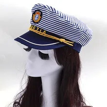 Стильные Модные женские шапки в стиле милитари для взрослых и детей, в полоску, в морском стиле