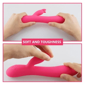 16 Speeds Strong Dildo Rabbit Vibrator Clitoris Stimulator G-spot Massager Sex Toy For Women Female USB Rechargeable Masturbator 3