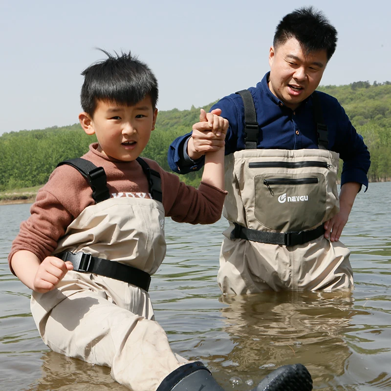 

NeyGu Fly Fishing Wader Stocking Foot Chest Waders Breathable Waterproof Pants Water Playing Trousers