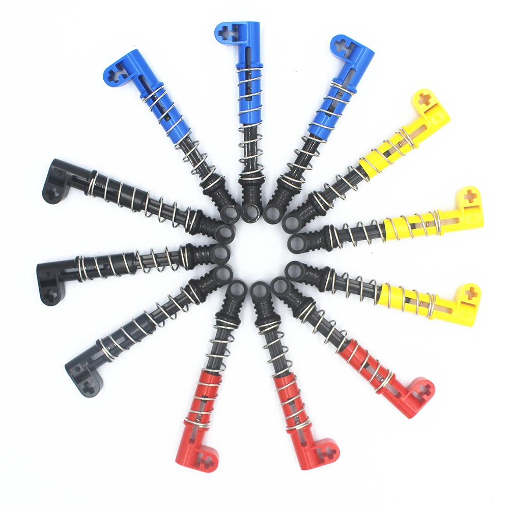 MOC Building Blocks Technical parts 12Pcs Technical Shock Absorber 9.5L (Hard Spring)  compatible with Lego for Kids Boys Toy miniature building kits