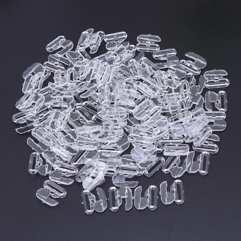 

50pcs Bikini Clips Hook Snap Bra Clasps Swimsuit Buttons Apparel Sewing Buckles