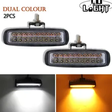 CO LUCE DELLA Lampada Della Nebbia 6 pollice 36 w 72 w Drl Ha Condotto La Luce del Lavoro Combo 3000 k 6000 k Segnale luce per Lada Barca Suv Atv Camion Trattore Off-Road