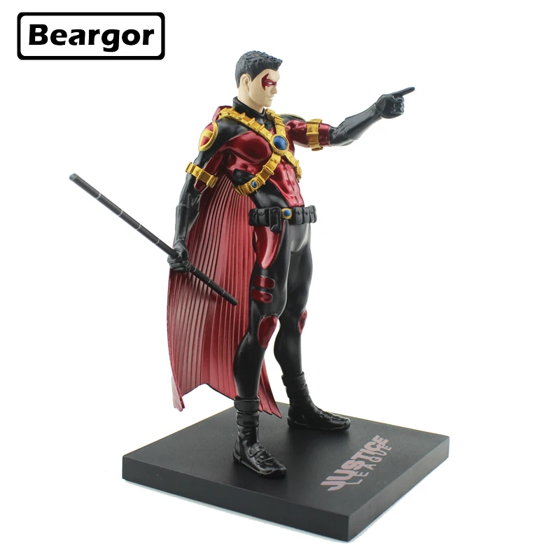 7 &quotDC Аниме Супер герой JLA Новый 52 красный Робин в коробке 18 см ПВХ фигурка