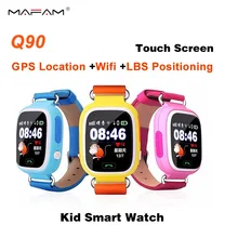 GPS SmartWatch Q90 Bluetooth Smart Watch Children Positioning Anti-Lost Kid Wrist Wifi Watch Locator Touch Screen PK Q50 Q60 Q80