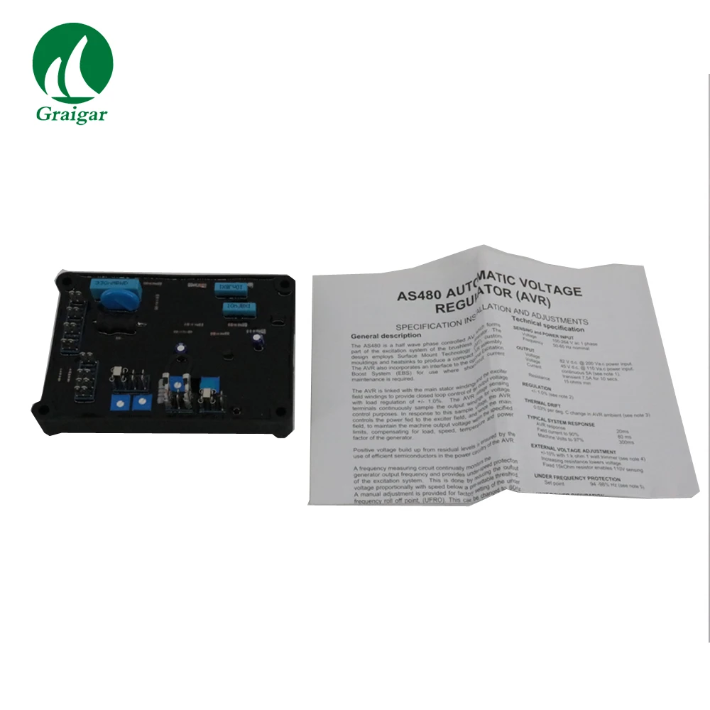

New AVR AS480 Automatic Voltage Regulator Half Wave Phase Controlled AVR