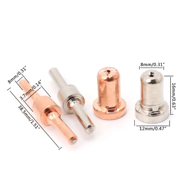 20Pcs/Set Plasma Extended Electrodes/Tips Cutting Straight Machine Torch Consumables 20Pcs/Set Plasma Extended Electrodes/Tips Cutting Straight Machine Torch Consumables
