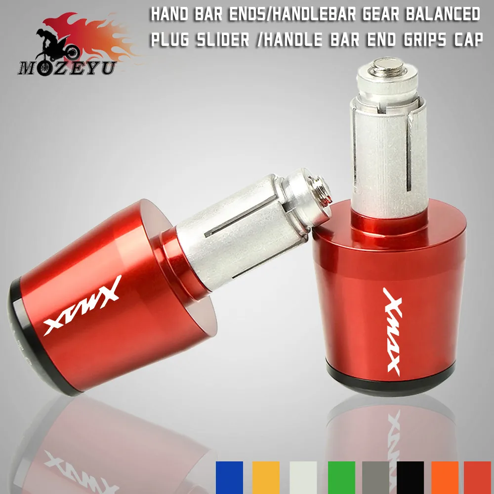 

CNC Aluminum Motorcycle Handle Hand Bar Ends Handlebar Grips End For YAMAHA XMAX X-MAX X MAX 125 200 250 300 400 2017 2018