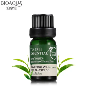 

BIOAQUA Brand Pure Tea Tree Essential Oil Face Body Hair Skin Care Moisturizing Anti Aging Perfume Massage Oils Liquid 10ml