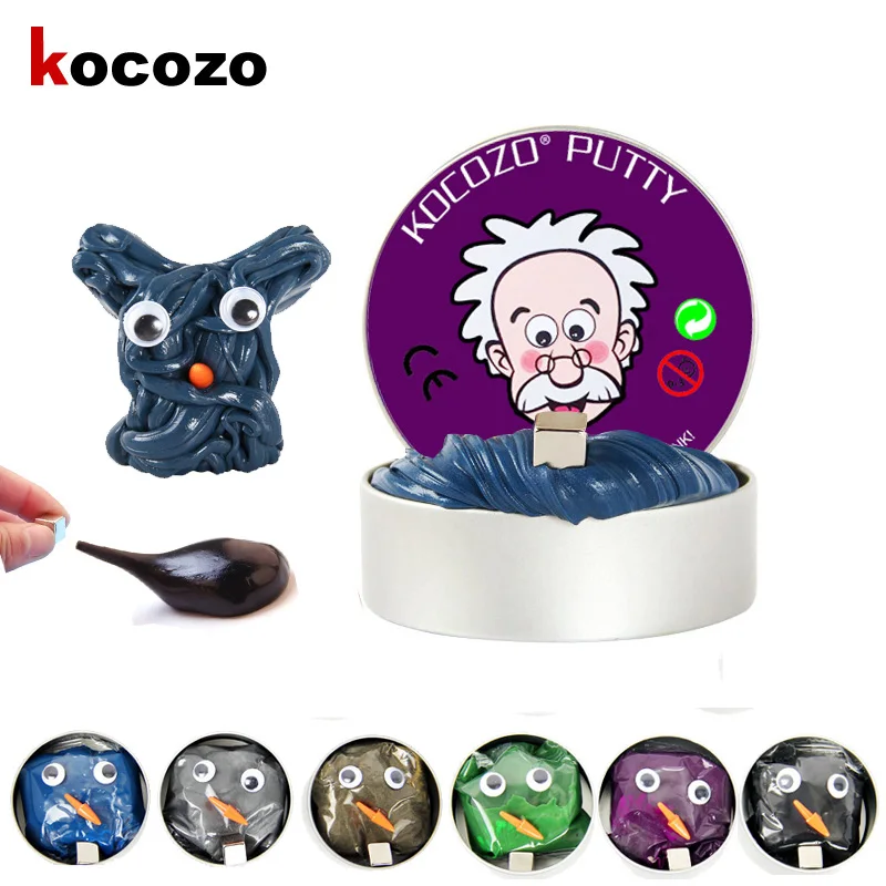 

Kocozo Slime Magnetic Fluffy Slime Polymer Clay Intelligent Rubber Plasticine Mud Magic Putty Toys Kids Gift Silly Putty