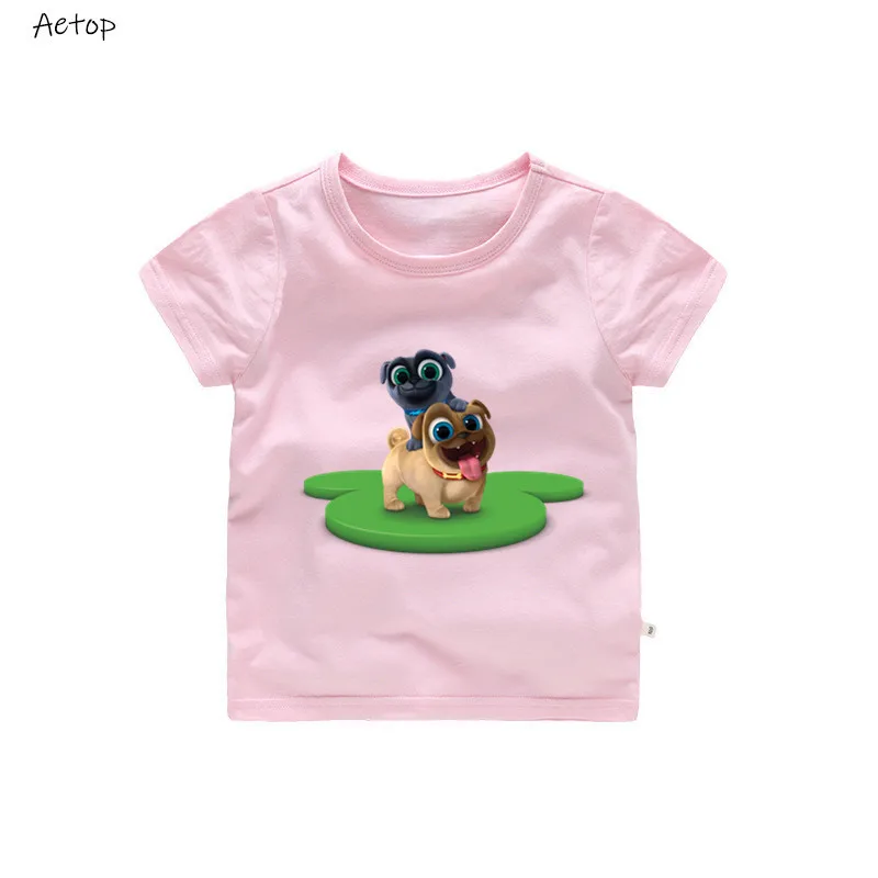 Футболка с принтом для мальчиков и девочек летние белые топы для малышей, футболка детская повседневная одежда - Цвет: pink 3