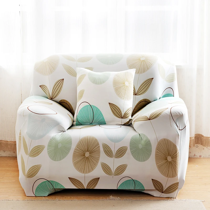 Современный геометрический цветочный принт эластичный диван декоративный протектор нескользящий Чехол Съемный Анти-грязный стрейч чехол для дивана