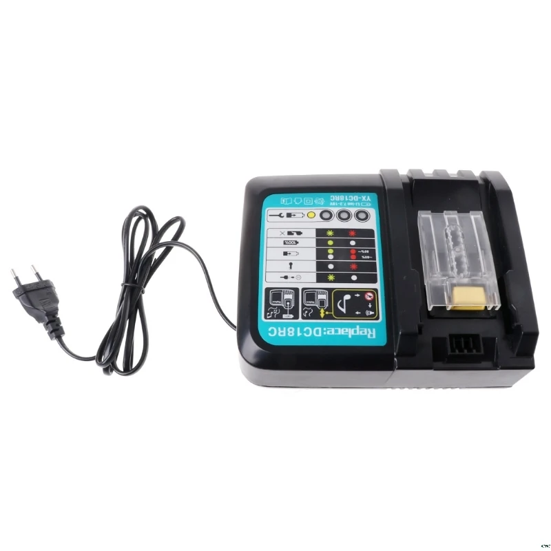 3A Li-Ion Батарея Зарядное устройство для Makita DC18RC BL1830 BL1815 BL1840 BL1850 14,4-18 V