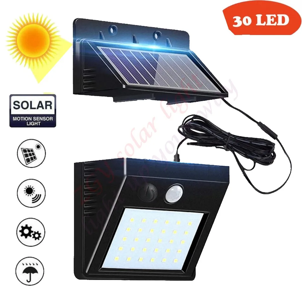 2/4pcs  Outdoor Solar Rechargeable Wall lamp 100/56/30 leds Garden light PIR Motion Sensor Night Energy Saving Waterproof Securi