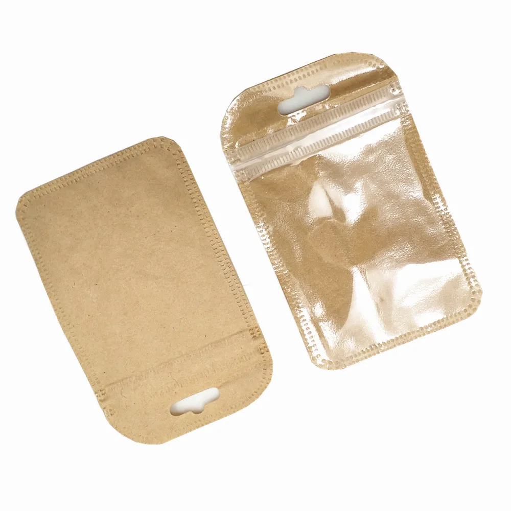 透明自封袋（挂孔）牛皮纸 B