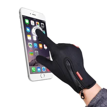 Зимние перчатки из флиса, теплые велосипедные спортивные перчатки, перчатки для езды на мотоцикле, велосипедное снаряжение, перчатки на весь палец, перчатки для телефона