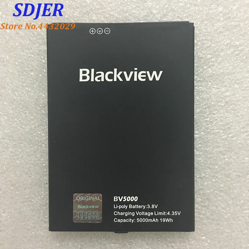 100% New Backup Blackview BV5000 Battery Full 5000mAh For Smart Mobile Phone + +Tracking Number+ In Stock | Мобильные телефоны и