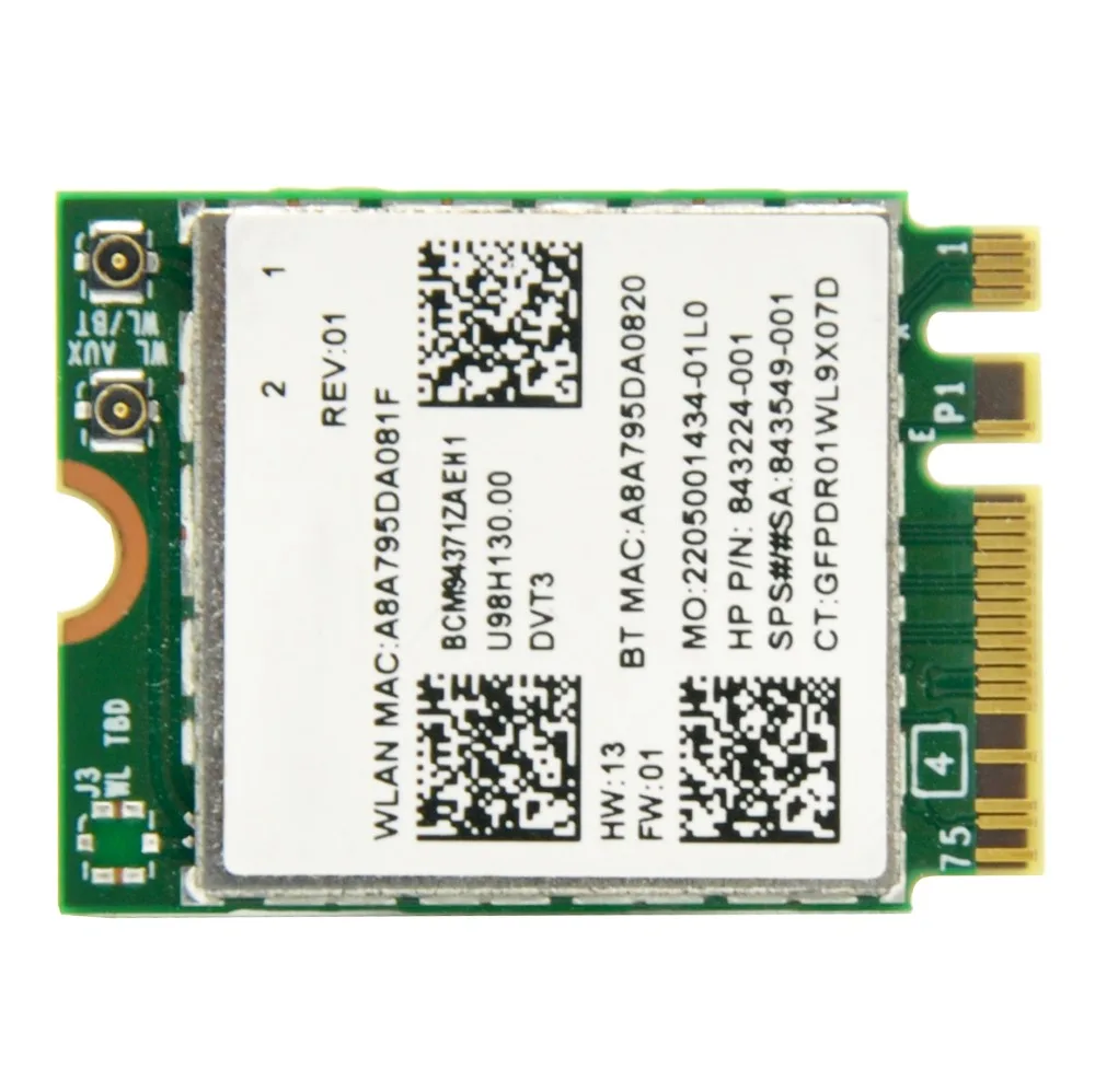 WTXUP для Broadcom BCM94371ZAE 802 11 AC 867 Мбит/с мини PCi E NGFF M2 WiFi карта беспроводной адаптер с