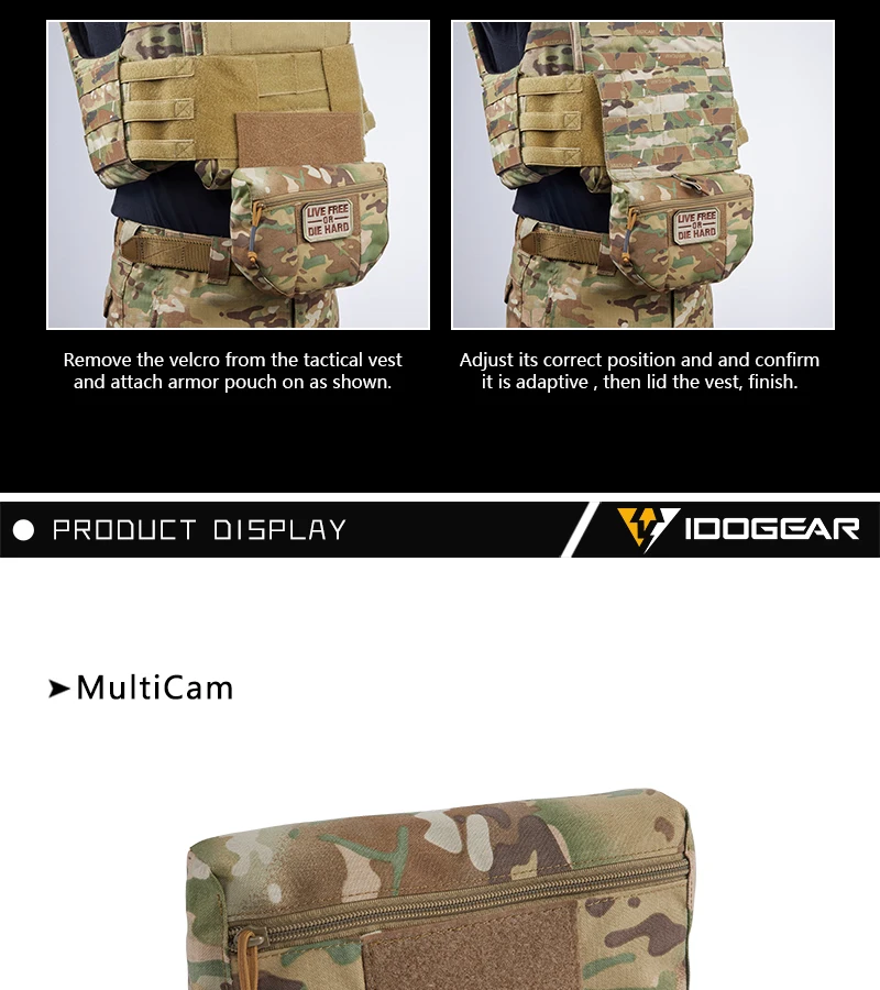 IDOGEAR тактическое обмундирование падение мешок AVS JPC CPC поясной кошелек EDC боевой армейский Тактический поясной Чехол Мультикам 3520
