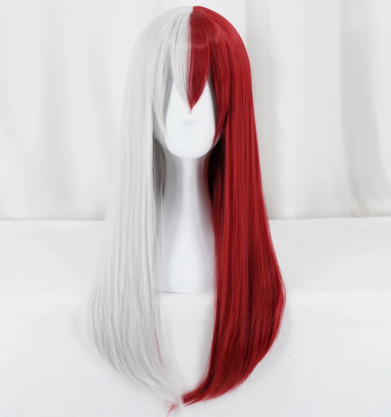 

High Quality Anime Boku no Hero Academia Todoroki Shoto Wig My Hero Academia Synthetic Hair Cosplay Costume Wigs + Wig Cap